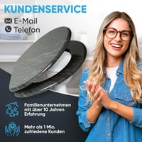 Sanilo Gránit WC Ülőke Ovális Fából - Puha Záródású Mechanizmus, Tartós Zsanérok, Rusztikus Stílus, Egyszerű Szerelés, 2 kg 7
