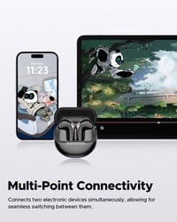 SoundPEATS Air5 Bluetooth Fülhallgató, Hi-Res/aptX Adaptive Veszteségmentes Hang, 13mm Meghajtó, 30 Órás Üzemidő, Adaptív Zajszűrés, Fekete 8