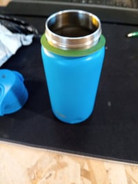 Biberon pentru copii ion8 din oțel inoxidabil 400 ml, albastru, etanș, deschidere cu o singură mână, capac cu închidere — utilizat (stare: vezi a 2-a imagine) 2