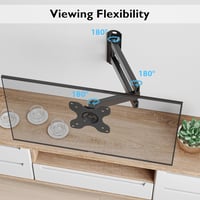 BONTEC Fali Monitor Tartó 13-30" Képernyőkhöz - Dönthető/Forgatható TV Konzol, VESA 75x75/100x100, 15kg Teherbírás, Beépített Vízmértékkel 3
