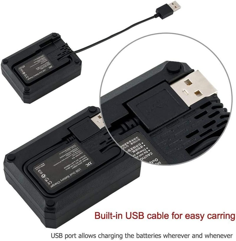 Canon LP-E6/E6N USB töltőadapter EOS R7, 5D, 6D, 7D, 90D kamerákhoz - Bontott