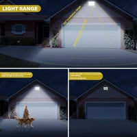 RIGIDON 2x200W Kültéri LED Reflektor Mozgásérzékelővel - 20000 Lumen, 6000K Hideg Fehér, IP66 Vízálló Fényvető Kerthez, Garázshoz, Ház Falár 6