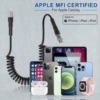 Apple CarPlay Lightning kábel LED-del, MFi tanúsítvánnyal 4