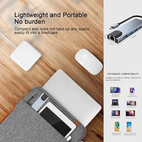 Macbook 5 az 1-ben USB-C Hub: 4K HDMI, Ethernet, 100W PD, iPad kompatibilis 7