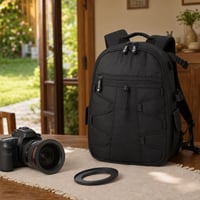 Fotografický set na cesty: 1× redukčný krúžok 72–105 mm + 1× polstrovaný DSLR batoh 1