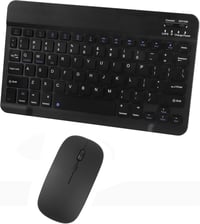 Bluetooth Vezeték Nélküli Billentyűzet és Egér Szett, Ultravékony Ergonomikus Újratölthető Kombó Apple iPad iPhone Samsung Tablet Android PC 2