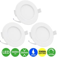 Szabályozható LED spot, IP44, 6W, meleg fehér, kerek - Újracsomagolt 9
