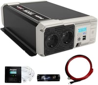 Energizer EPE1100 Tiszta Szinusz Inverter 1100W/2200W - 12V-230V Autós Áramátalakító, 2 USB Port, LCD Kijelző, Túlfeszültség Védelem 1