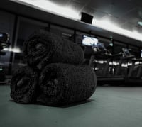 Utopia 24 db Fekete Pamut Mosdókendő 30x30 cm Akasztófüllel 9