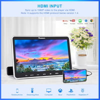 NAVISKAUTO 10.1" Autós DVD Lejátszó Szett - 2 Fejtámlára Szerelhető Monitor, HDMI Bemenet, 2 Fejhallgató, Memória Funkció, USB/SD Kártyaolva 4