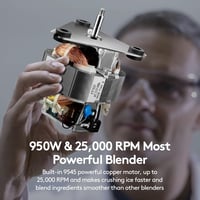 Anthter 1000W-os konyhai turmixgép 1,5L üvegedénnyel - Smoothie, shake és jégzúzás 4
