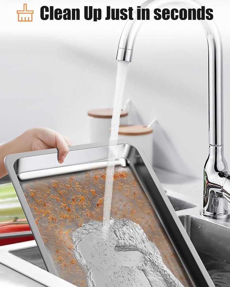 WENMILY 9L Rozsdamentes Acél Ételmelegítő Szett - 2 db Arany Színű Négyzetes Chafing Dish Tálalóedény Gördülő Peremmel, Partikra és Büféaszt