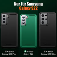Samsung Galaxy S22 ütésálló tok - Katonai védelem, zöld, 6.1" 5G készülékhez 8