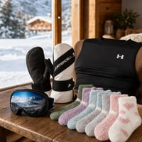 Pachet Aventură la Schi: Ochelari OTG + Mănuși impermeabile + 6 perechi șosete + Tricou compresie 1