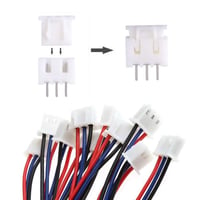 YIXISI 460 db-os JST Csatlakozó Készlet, 2.54 mm JST-XH Aljzat, Adapter Kábel, 2/3/4/5/6 Tűs Dugó Elektronikai Projektekhez 6