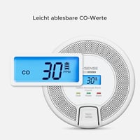 X-Sense digitális szén-monoxid érzékelő készlet, cserélhető elemmel - 2 db 4