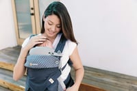 Ergobaby Újszülött Betét Original Collection - Szürke Pamut Babahordozó Kiegészítő 3,2-5,5 kg Babáknak, Géppel Mosható 6