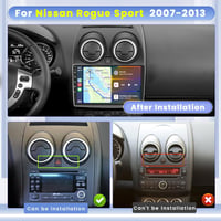 Hikity 9" Android 15 Autórádió Nissan Qashqai J10 (2006-2013) - 8 Magos 4+64GB, Vezeték Nélküli CarPlay, GPS, Bluetooth 5.0, WiFi, DSP, Tola 2