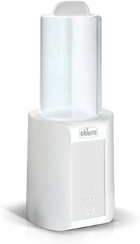 Chicco 2 az 1-ben Bébiétel és Cumisüveg Melegítő, Időzítő, Kiolvasztó és Sterilizáló Funkcióval, Üvegekhez és Bébiételes Üvegekhez, Fehér 2