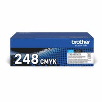 Pachet Value Pack Toner Original Brother TN-248VAL – Cyan, Magenta, Galben, Negru – set de 4 bucăți — pachet incomplet (stare: vezi a 2-a fotografie) 1