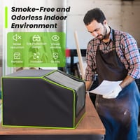 Bsdonte 700x700mm-es Lézergravírozó Védőház - Ventilátoros, LED-es, Tűzálló, Hangszigetelt 2