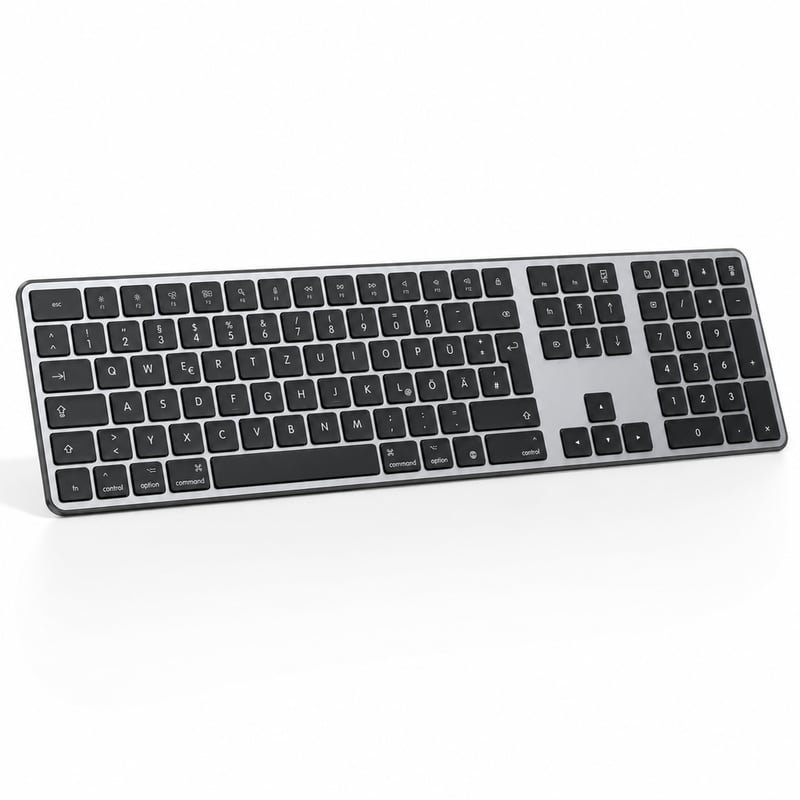 Tastatură și mouse Bluetooth OMOTON KB515 pentru Mac, QWERTZ wireless — nu include stick (stare: vezi a 2-a poză)