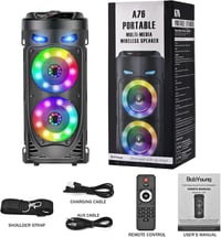 JBL Hordozható Bluetooth hangszóró 30W, LED fény, távirányító, EQ 7