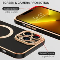 Apple iPhone 13 Pro MagSafe Mágneses Tok Fekete-Rosegold 6