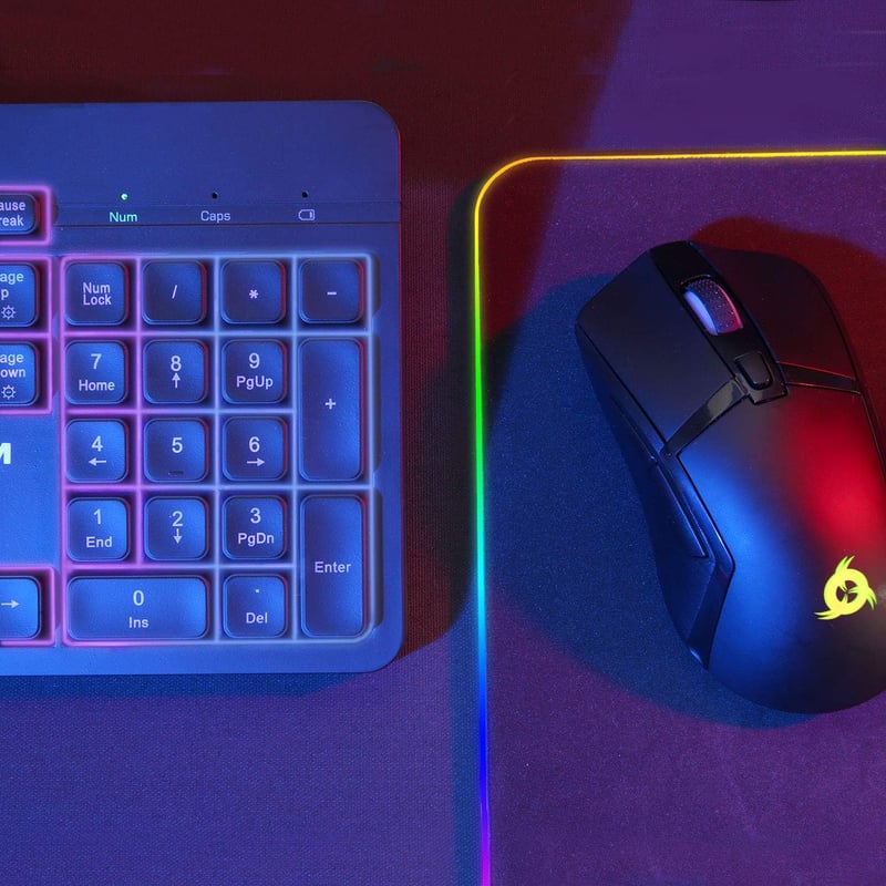KLIM Tandem Vezeték Nélküli Gamer Billentyűzet és Egér Szett QWERTZ - Vékony, Tartós, Ergonomikus - PC, Mac, Xbox, PS4, PS5 Kompatibilis