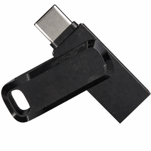 SanDisk Ultra Dual Drive Go USB Type-C i Type-A memorijski stik od 128 GB, crni — tragovi ljepljive trake na proizvodu (stanje: pogledajte 2. sliku)