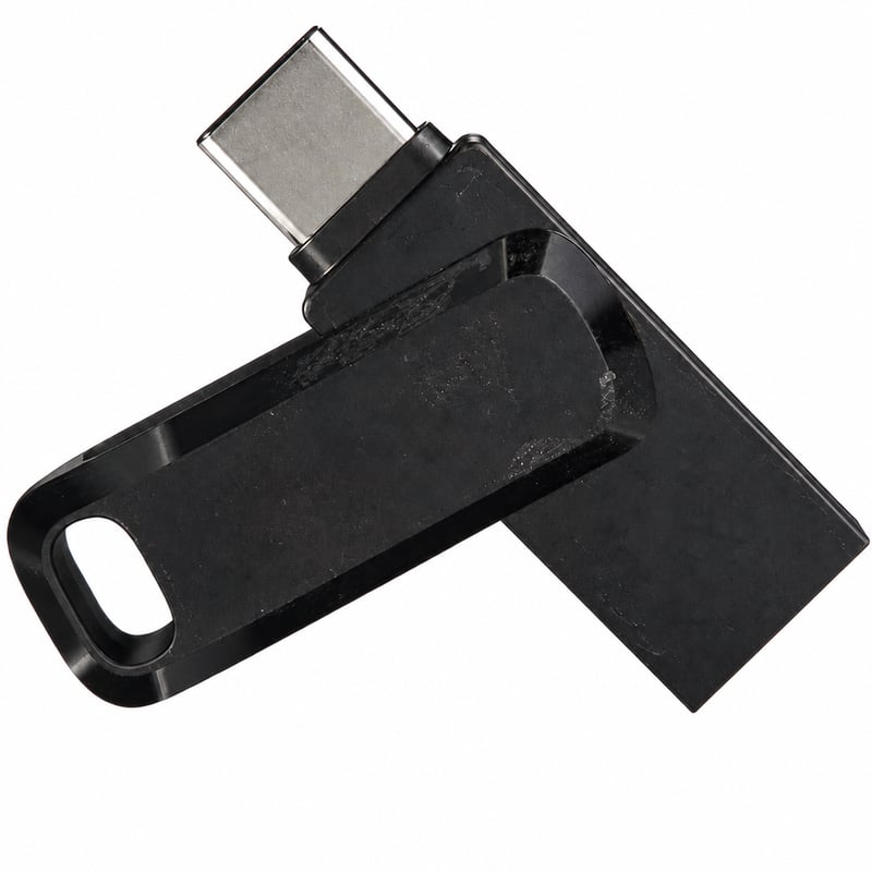 SanDisk Ultra Dual Drive Go USB Type-C i Type-A memorijski stik od 128 GB, crni — tragovi ljepljive trake na proizvodu (stanje: pogledajte 2. sliku)