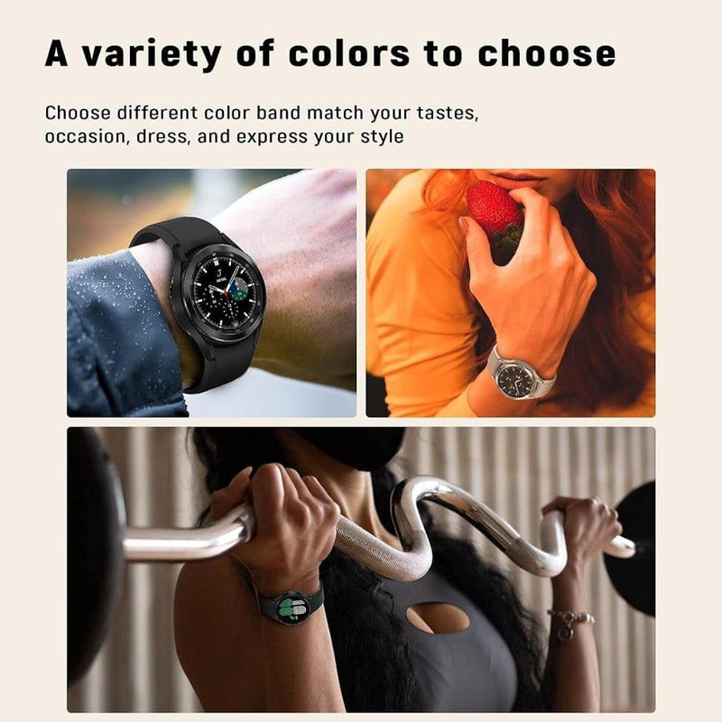 Samsung Galaxy Watch 6/5/4 Classic kompatibilis szilikon cserepánt