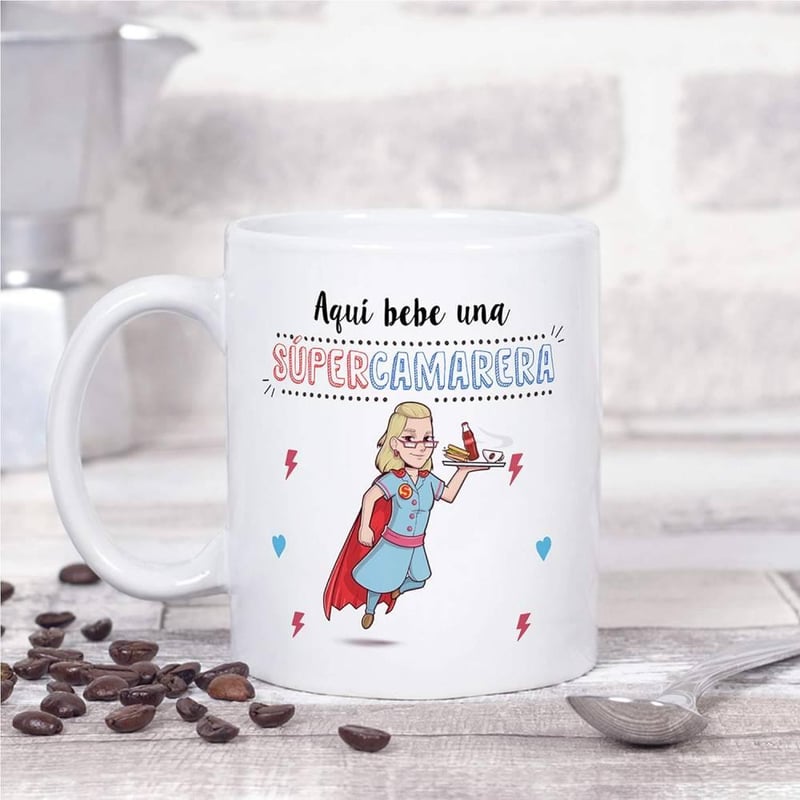 Pincérnő Bögre Spanyol Felirattal - MUGFFINS 350 ml-es Kerámia Ajándék