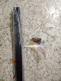 WITEN&NOCK stabilizacijska šipka za tuš kabinu 70 cm, mat crna, nehrđajući čelik, staklo-zid — nedostaju rotirajući elementi od 180° (stanje: vidi 2. sliku) 2