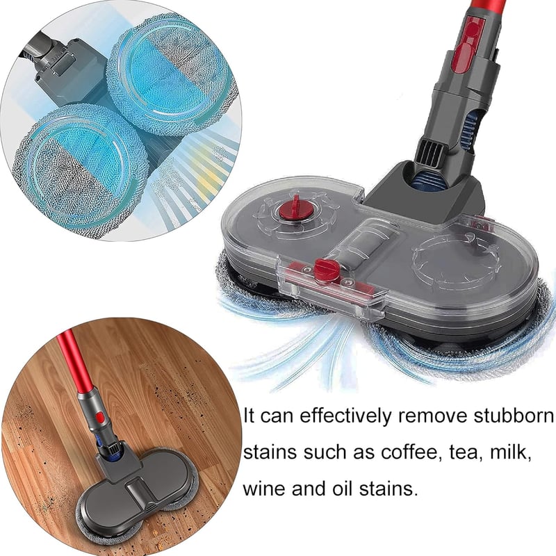 Dyson V8 V10 V11 kompatibilis elektromos felmosófej víztartállyal és 4 mopfejjel