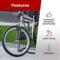 Fincci 26 x 2,10 Slick Kerékpárgumi - Városi, Országúti és MTB Kerékpárokhoz, Félsima Mintázattal, 54-559 ETRTO, Fekete Gumi, 40 PSI 6