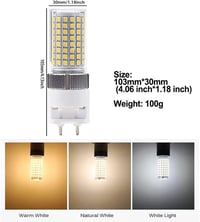 G12 LED izzó 16W, 150W halogén ekvivalens, meleg fehér, 2 darabos csomag 3