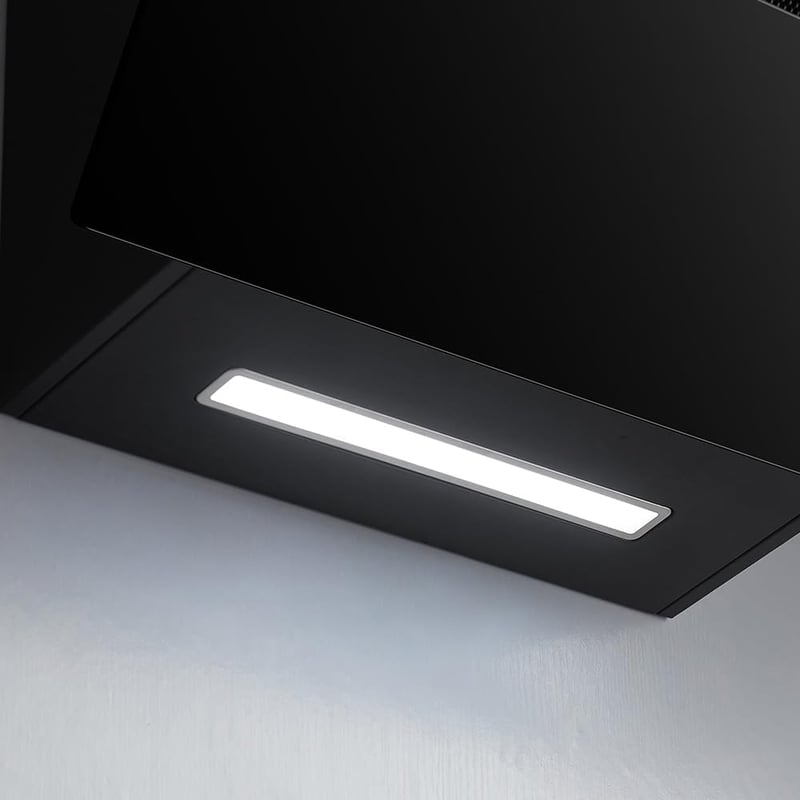 CIARRA 60 cm-es A+++ Energiaosztályú Döntött Páraelszívó, 650m³/h, Érintőképernyős