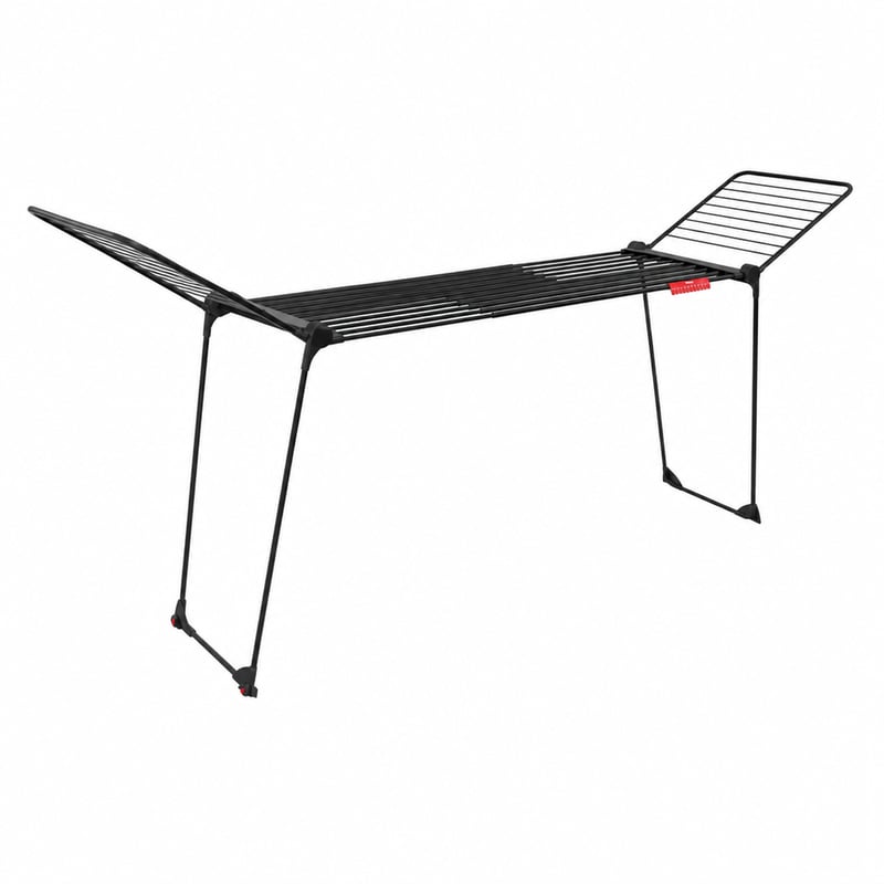 Uscător de rufe Vileda Infinity Flex Ultimate negru, pliabil — nu se poate plia complet (stare: vezi a 2-a fotografie)