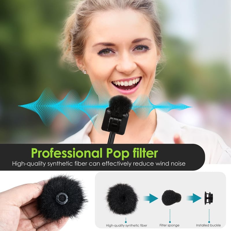 RODE Wireless Go 2 mikrofonhoz szélvédő és pop filter szett (2 db)