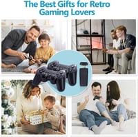 Retro Game Console 4K HD Játékkonzol 20000+ Beépített Játékkal, 2.4GHz Vezeték Nélküli Kontrollerrel, 9 Klasszikus Emulátorral, TV Csatlakoz 6