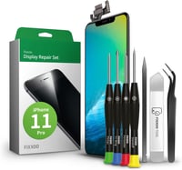 GIGA Fixxoo iPhone 11 Pro Retina LCD Kijelző Csereképernyő - Érintőképernyős Üveg Szerszámkészlettel - Egyszerű Kijelzőjavító Szett 1