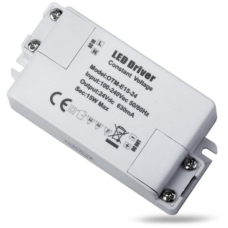 LED transzformátor 24V 15W - G4, MR11, MR16 izzókhoz és csengőhöz - Újracsomagolt