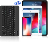 SENGBIRCH Vezeték Nélküli Bluetooth Billentyűzet AZERTY Francia Kiosztással - Ultravékony, iOS, iPad, Android, Samsung, Xiaomi Kompatibilis, 4