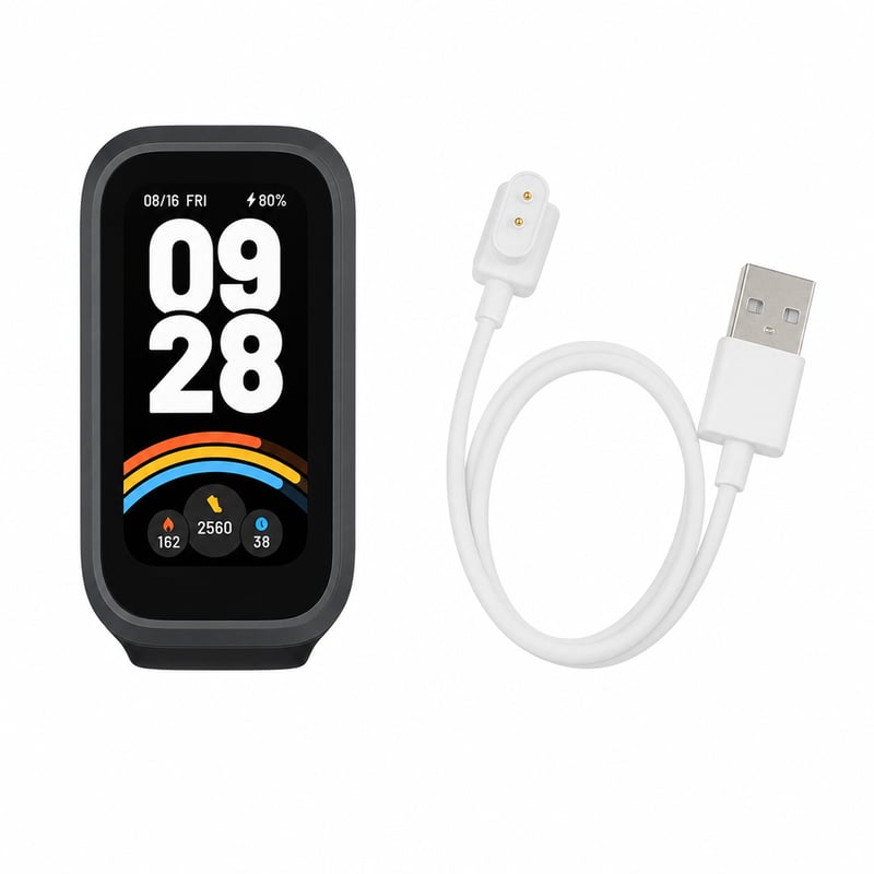 Xiaomi Smart Band 9 Active pametna narukvica u crnoj boji, bez remena, izložbeni primjerak — bez remena (stanje: vidi 2. sliku)