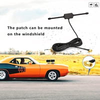 Eightwood DAB+ Szélvédő Antenna - 3m Kábeles Autórádió Antenna, Üvegre Szerelhető Patch Aerial Megoldás DAB Rádióhoz 6