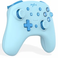PXN 9607X vezeték nélküli Switch kontroller - Turbo, NFC, rezgés, giroszkóp - PC és OLED kompatibilis - Cián 1