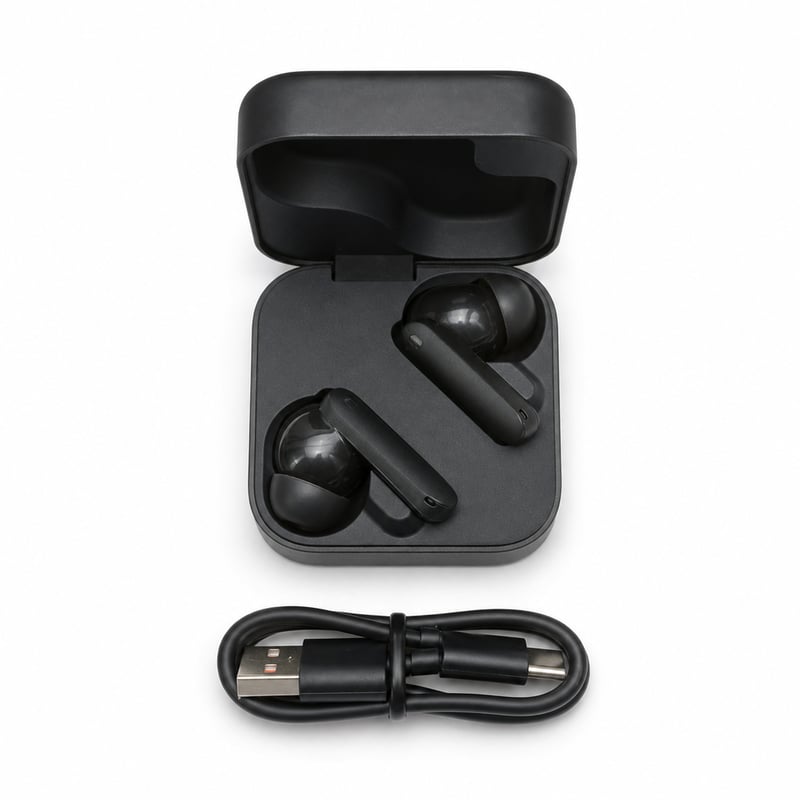 Používané bezdrôtové slúchadlá CMF by Nothing Buds 2, tmavosivé, 48 dB hybridné ANC, 55-hodinová výdrž batérie, 11 mm menič PMI, 6 HD mikrofónov
