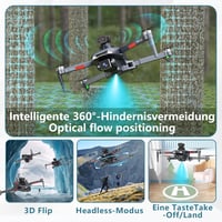 TTROARDS 31P Összecsukható Drón 4K Kamerával - 360° Akadályérzékelés, 5G WiFi, 40 km/h, Kefenélküli Motor, 30 Perces Repülési Idő, 2 Akkumul 4
