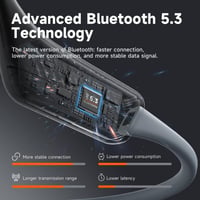 TrueFree F1 Nyitott fülű Bluetooth sport fülhallgató - Prémium vezeték nélküli 4